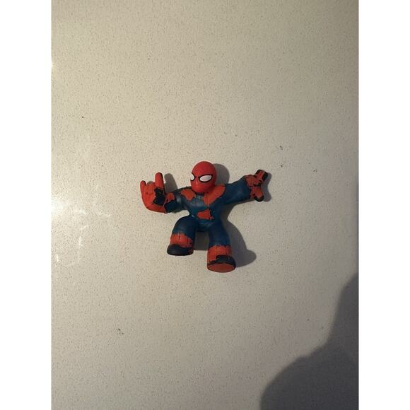 Heroes of Goo Jit Zu Spider-Man Rubber Figure 4.5” USED F/S! - Picture 1 of 2